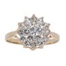 9ct Yellow Gold Cubic Zirconia Cluster Ring
