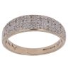 9ct Yellow Gold 0.10ct Diamond Two Row Ring