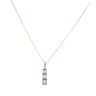 9ct Yellow Gold 0.50ct Brilliant Cut Diamond Trilogy Pendant and Chain 18"