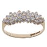 9ct Yellow Gold Cubic Zirconia Cluster Ring