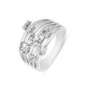 9ct White Gold 1.50ct Lab Grown Diamond Bubble Ring Lab Grown