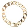 9ct Yellow Gold Plain Curb Bracelet 8.5"