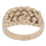 9ct Yellow Gold Three Row Keeper Ring