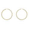 9ct Yellow Gold Large Twist Hoop Earrings