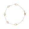 9ct Yellow Gold Created Opal Bracelet 7.5"