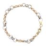 9ct Yellow And White Gold Belcher 7" Bracelet