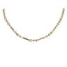 14ct Yellow And White Gold Double Fetter Link 24" Chain