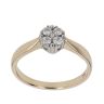 9ct Yellow Gold 0.20ct Brilliant Cut Diamond Cluster Ring