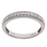 9ct White Gold 0.20ct Brilliant Cut Diamond Half Eternity Ring