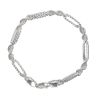 Silver Twisted Rope Bracelet 8.5" By Icesia