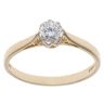 14ct Yellow Gold Cubic Zirconia Single Stone Ring