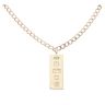 9ct Yellow Gold Hallmarked Ingot Pendant And Chain 22"