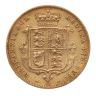 1876 Victoria Young Head UK Half Sovereign Coin