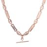 9ct Rose Gold Stars And Bars T-Bar Chain 20"