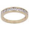 18ct Yellow Gold 0.75ct Brilliant Cut Diamond Half Eternity Ring