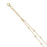 22ct Yellow Gold Duo Bead Bracelet 7"
