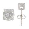 9ct White Gold 0.50ct Brilliant Cut Diamond Stud Earrings