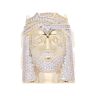14ct Yellow Gold Cubic Zirconia Jesus Ring
