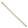 9ct Yellow Gold Fancy Curve Bracelet 7.5"