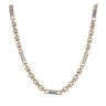 9ct Yellow And White Gold Fancy Chain 18"