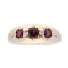 9ct Yellow Gold Garnet Signet Ring