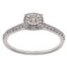 9ct White Gold 0.25ct Brilliant Cut Diamond Cluster Ring