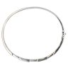 9ct White Gold 0.15ct Brilliant Cut Diamond Hinged Bangle
