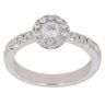18ct White Gold 0.58ct Brilliant Cut Diamond Cluster Ring
