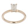 9ct Yellow Gold 1.11ct Emerald Cut Lab Grown Diamond Solitaire Ring
