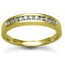 18ct Yellow Gold 0.25ct Channel Set Diamond Ring