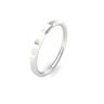 9ct White Gold Soft Chamfered Edge Wedding Band 2mm