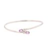 9ct White Gold Amethyst Fancy Bangle