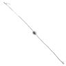 18ct White Gold 0.40ct Diamond and Sapphire Bracelet 7"