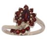 9ct Yellow Gold Garnet Cluster Ring