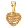 22ct Yellow Gold Heart Mesh Pendant