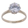 9ct Yellow Gold Cubic Zirconia Single Stone Ring