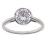 9ct White Gold 2.00ct Brilliant Cut Lab Grown Diamond Solitaire Ring