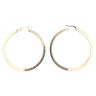 14ct Yellow Gold Greek Key Hoop Earrings