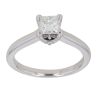 Vera Wang 18ct White Gold 0.57ct Princess and Brilliant Cut Diamond Solitaire Ring