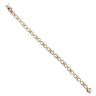 9ct Yellow and White Gold Fancy Bracelet 7.5"