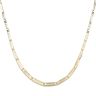 18ct Yellow Gold Greek Key Graduating Collarette Chain 18"