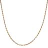 9ct Yellow White and Rose Gold Twisted Rope Chain 18"
