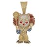 9ct Yellow Gold Multi Gemstone Pennywise Figure Pendant