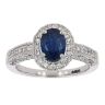 18ct White Gold Sapphire and Diamond Ring