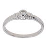 9ct White Gold 0.10ct Brilliant Cut Diamond Solitaire Ring