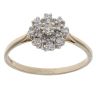 9ct Yellow Gold 0.25ct Brilliant Cut Diamond Cluster Ring