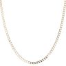 9ct Yellow Gold Square Curb Chain 20"