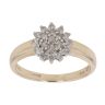 9ct Yellow Gold 0.25ct Brilliant Cut Diamond Cluster Ring