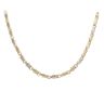 14ct Yellow And White Gold Greek Key Fancy Chain 24"