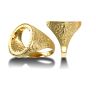 9ct Yellow Gold Scroll Full Sovereign Ring Mount